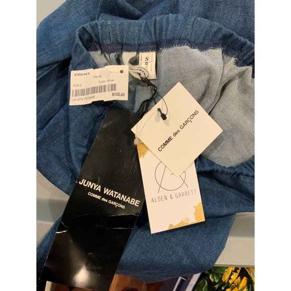 Junya Watanabe Comme Des Garcons Navy Blue Denim Leggings, Size S NWT! $435 - Picture 10 of 10